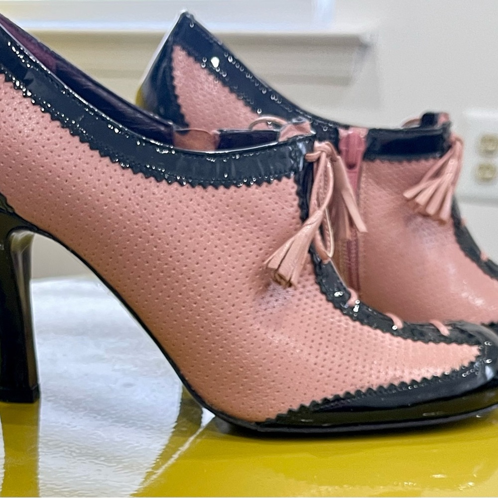 Vintage VIA  SPIGA  pink and black shoes! - Picture 3 of 9